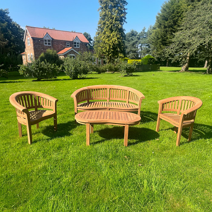 Teak Deluxe Contemporary Set