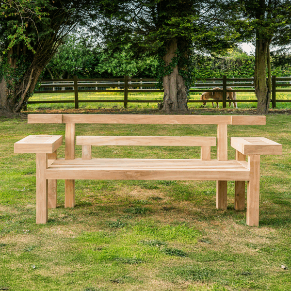 chard Solid Teak Japanese Bench-99
